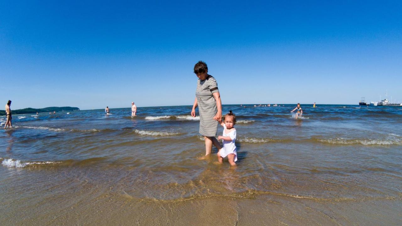 Beach Apartment I Plazowy Happy Hours Sopot Kültér fotó